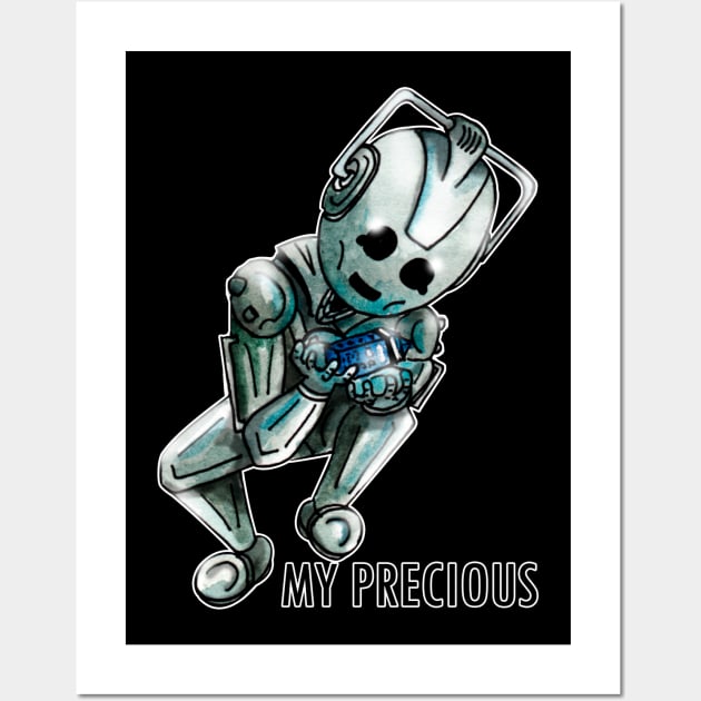 Baby Cyberman: my precious Tardis Wall Art by repalheiros